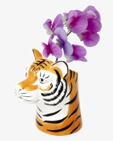 Tiger Head Ceramic Vase By Rice Dk - Vase, HD Png Download, Transparent PNG