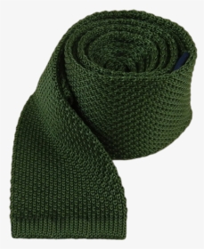 Hunter Green Knitted Tie - Scarf, HD Png Download, Transparent PNG