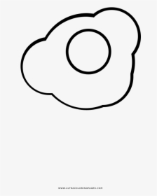Fried Egg Coloring Page - Line Art, HD Png Download, Transparent PNG