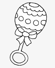 Baby Rattle Baby Clipart Black And White Free To Use - Rattle Clipart Black And White, HD Png Download, Transparent PNG