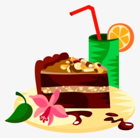 Desserts Clipart German Chocolate Cake - Chocolate Cake Clip Art, HD Png Download, Transparent PNG