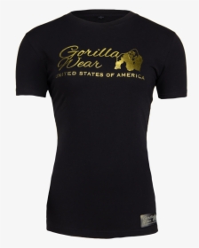 Luka T-shirt - Black/gold - T Shirt Black Gold, HD Png Download, Transparent PNG