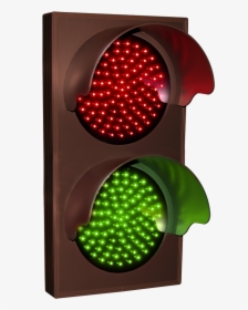 Indicator Dot, Double With Hoods, Vertical, 12 In Dia, - Single Green Traffic Light, HD Png Download, Transparent PNG
