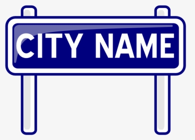 City Nameplate - Sign Post Clip Art, HD Png Download, Transparent PNG