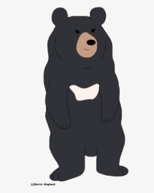 Transparent Grizzly Bear Mascot Clipart - Transparent Moon Bear Clipart, HD Png Download, Transparent PNG