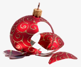 Broken Ornament , Png Download - Broken Christmas Ornament, Transparent Png, Transparent PNG
