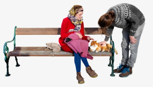 The Cat Loves P And G And The Sun Png Image - Sitting Park Png Bench, Transparent Png, Transparent PNG
