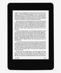 How An Ebook On Kindle Paperwhite Might Appear Today - E-book Readers, HD Png Download, Transparent PNG
