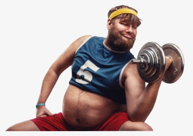 1dsp 20151221 Fit001 - Fat Man Exercising, HD Png Download, Transparent PNG