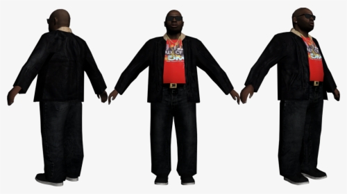[rel] Jamal Jefferies V5 -fat Man,looks Kinda Like - Leather Jacket Nigga Gta Sa, HD Png Download, Transparent PNG