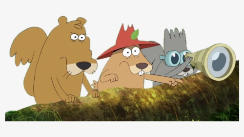 Harvey Beaks Characters Squirrels On The Lookout - Harvey Beaks Squirrels, HD Png Download, Transparent PNG