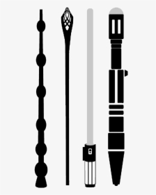 Harry Potter Wand Silhouette - Harry Potter Wand Clip Art, HD Png Download, Transparent PNG