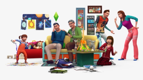 A Render From The Sims 4 Parenthood Showing A Messy - Sims 4 Parenthood Pack, HD Png Download, Transparent PNG