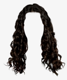 Transparent Black Wig Png - Black Curly Hair Png, Png Download, Transparent PNG