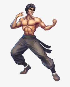 Bruce Lee - Bruce Lee Cartoon Drawing, HD Png Download, Transparent PNG