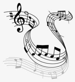 Musical Note Drawing Royalty-free Clef - Music Notes Drawing Transparent Background, HD Png Download, Transparent PNG