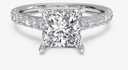 Classic Princess Cut Diamond Ring, HD Png Download, Transparent PNG