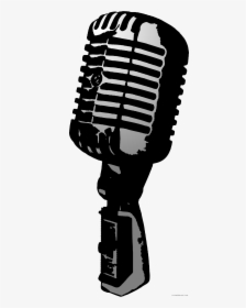 Microphone Clipart Old Style - Microphone Vector Png, Transparent Png, Transparent PNG