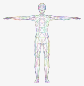 Prismatic Low Poly Male - Transparent Background Body Png, Png Download, Transparent PNG
