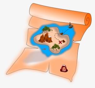 Peach,stomach,neck - Treasure Map Png Cartoon, Transparent Png, Transparent PNG