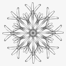 Snowflakes Drawing Png, Transparent Png, Transparent PNG