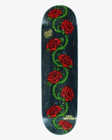 Santa Cruz Dressen Rose Vine Skateboard Deck - Santa Cruz Flower Skateboard, HD Png Download, Transparent PNG