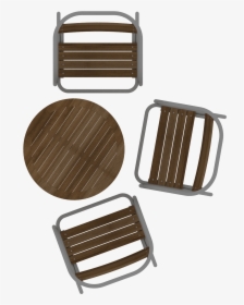 Transparent Table And Chairs Png - Table And Chairs Top View, Png Download, Transparent PNG