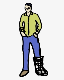 Cool Man In A Cast Icons Png, Transparent Png, Transparent PNG