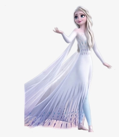 #freetoedit #frozen #elsa #anna #frozen2 #intotheunknown - Elsa Frozen 2 White Dress, HD Png Download, Transparent PNG