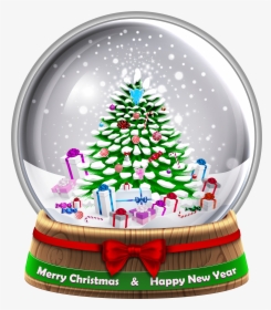 Transparent Snowglobe Png Clip Art Image - Christmas Snow Globe Png, Png Download, Transparent PNG