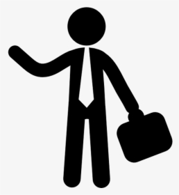 Businessperson Franchising Computer Icons Clip Art - Stick Figure Business Man, HD Png Download, Transparent PNG