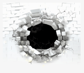 #hole #brickwall #portal #broken #bricks #effects #effect - Hole In Wall Transparent, HD Png Download, Transparent PNG