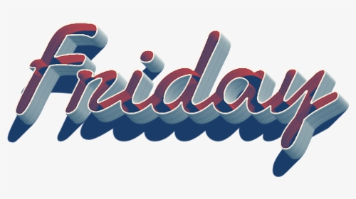 Friday 3d Name Logo Png - Friday Logo Png, Transparent Png, Transparent PNG