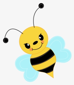Flying Bee Clip Art Free - Cute Bee Clipart, HD Png Download, Transparent PNG
