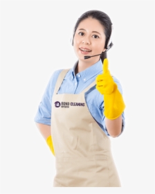 Young Woman Wearing Bluetooth Earpiece And Showing - Nurse, HD Png Download, Transparent PNG