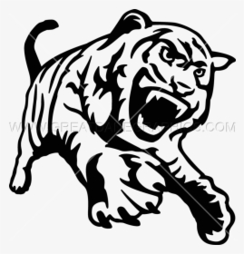 Good Clipart Tiger Body - Black And White Tiger Clipart, HD Png Download, Transparent PNG
