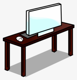 Club Penguin Rewritten Wiki - Computer Desk, HD Png Download, Transparent PNG
