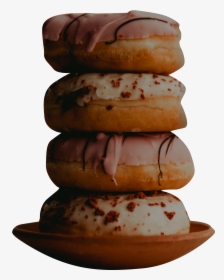 Doughnuts On Plate - Macaroon, HD Png Download, Transparent PNG