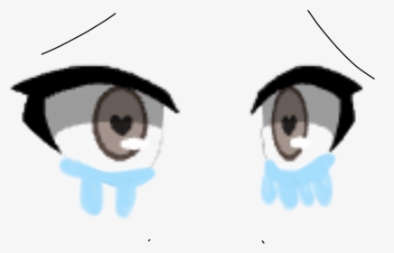 #freetoedit #gacha #gachalife #eyes #sad #cry - Gacha Life Sad Surprised, HD Png Download, Transparent PNG