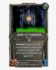 Jack O Lantern - Card Game Example Png, Transparent Png, Transparent PNG