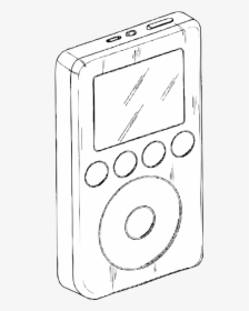 3rd Generation Ipod - Drawing Of Apple Product, HD Png Download, Transparent PNG