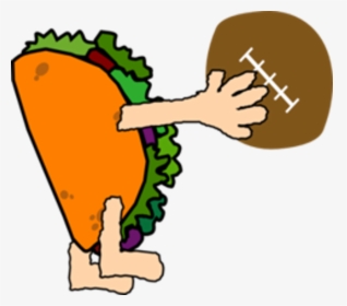 Taco Tackle, Silent Auction, Meat Raffles & 50/50 Raffles - Tacos With A Football, HD Png Download, Transparent PNG