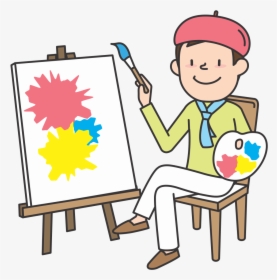 Painter - 絵 を 描く イラスト, HD Png Download, Transparent PNG