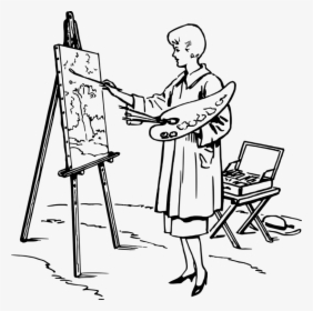 Art,artwork,shoe - Drawing Of Someone Painting, HD Png Download, Transparent PNG