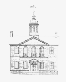Hall Hi - Continental Congress Carpenters Hall Drawing, HD Png Download, Transparent PNG