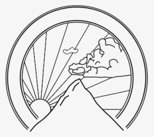 Mountain Seal Mitchell J Svg Clip Arts - Mountains Sun Wave Logo, HD Png Download, Transparent PNG