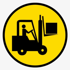 Forklift Area Floor Sign - Forklift Sign, HD Png Download, Transparent PNG