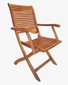 Folding Timber Chair, HD Png Download, Transparent PNG