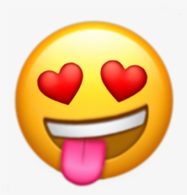 Emoji Heart Eyes Drooling, HD Png Download, Transparent PNG