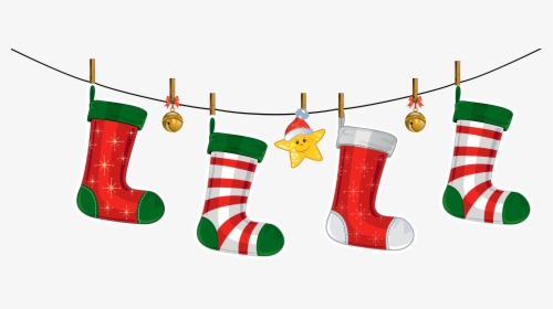 Transparent Crazy Socks Clipart - Transparent Christmas Stockings Clipart, HD Png Download, Transparent PNG